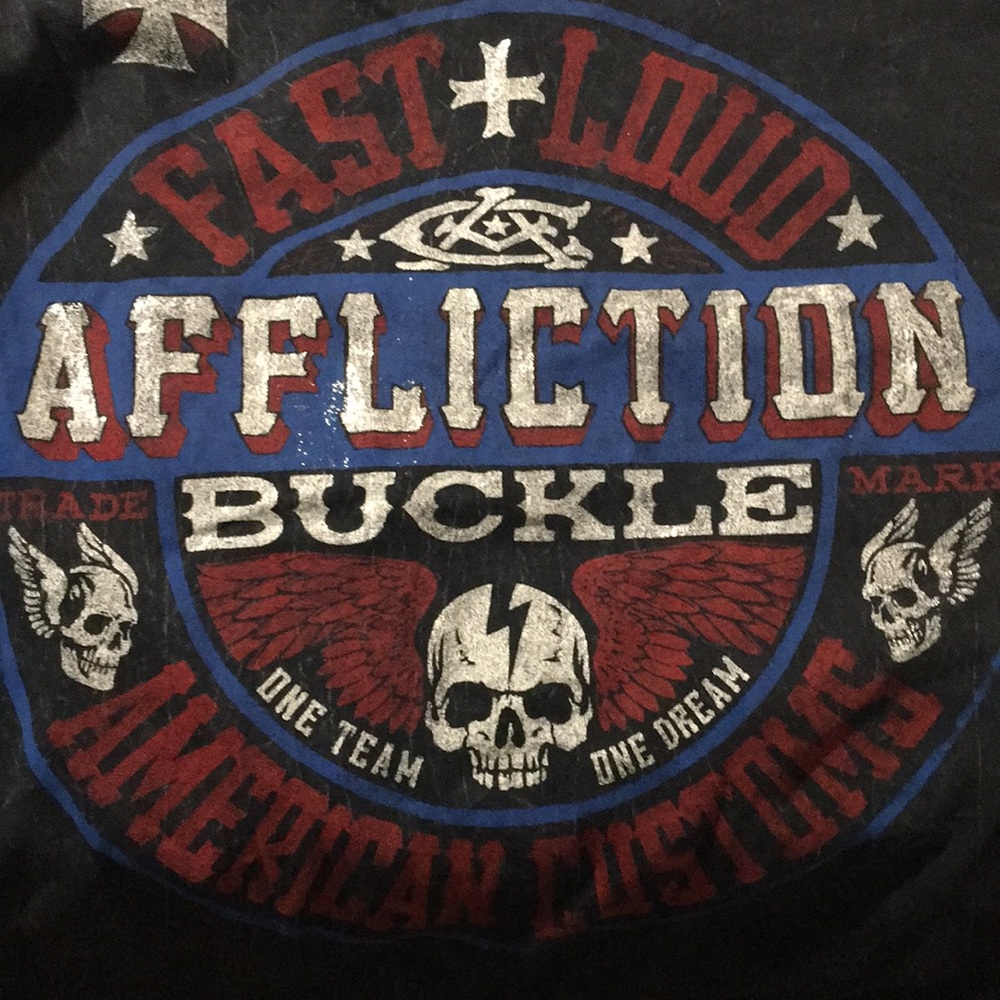 Affliction Buckle Mens Tee NWOT